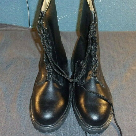 CORP BLACK LEATHER MILITARY SIZE 11R BOOTS BI 312 main image 12